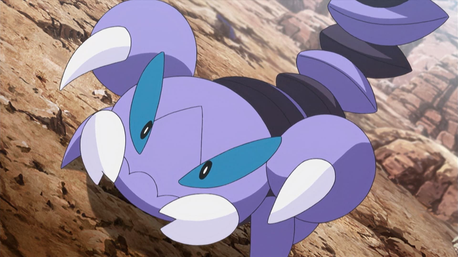 Skorupi as seen in the anime (Image via The Pokemon Company)